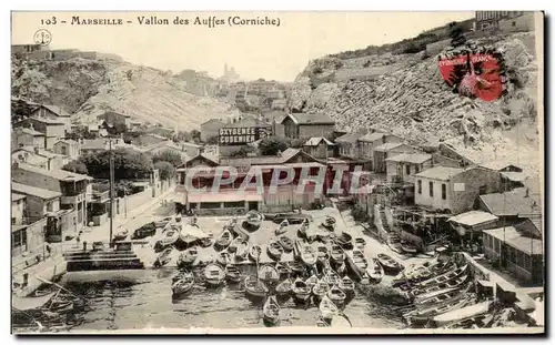 Cartes postales Marseille Vallon Des Auffes Corniche