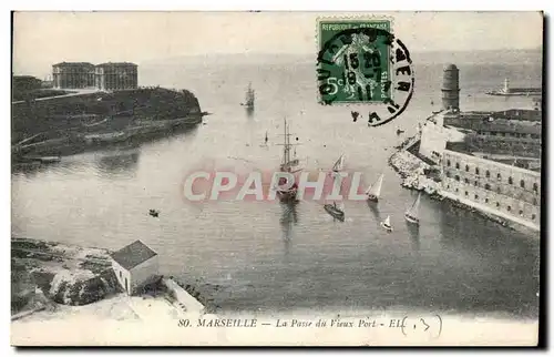 Cartes postales Marseille La Passe Du Vieux Port