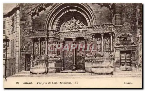 Cartes postales Arles Portique De Saint Trophime