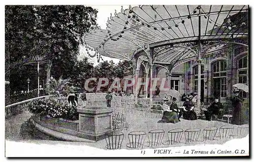 Ansichtskarte AK Vichy La Terrasse Du Casino