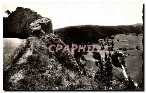 Moderne Karte Route de Morez aux rousses Le Turu et la vallee des rivieres