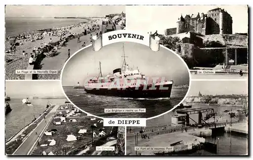 Cartes postales Souvenir De Dieppe Bateau