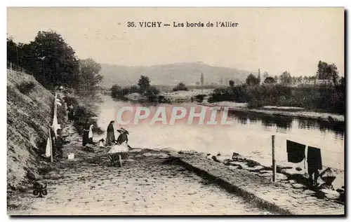 Ansichtskarte AK Vichy Les Bords de L&#39Allier Lavandieres