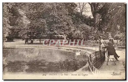 Ansichtskarte AK Vichy La Parc Bassin Des Cygnes