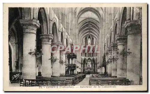 Ansichtskarte AK Lisieux Interieur De La Cathedrale