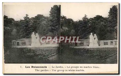 Ansichtskarte AK Les Buissonnets Le Jardin Le Groupe En Marbre Blanc Lisieux