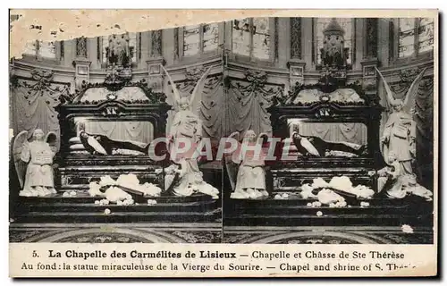 Cartes postales La Chapelle Des Carmelites de Lisieux Chapelle Et Chasse De Ste Therese Au Find