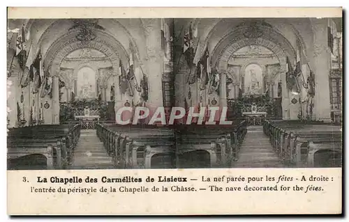 Ansichtskarte AK La Chapelle Des Carmelites de Lisieux La Nef Paree Pour Les Fetes