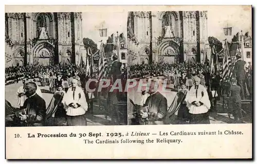 Ansichtskarte AK La Procession du Lisieux Les Cardinaux Suivant la Chasse 30 septembre 1925