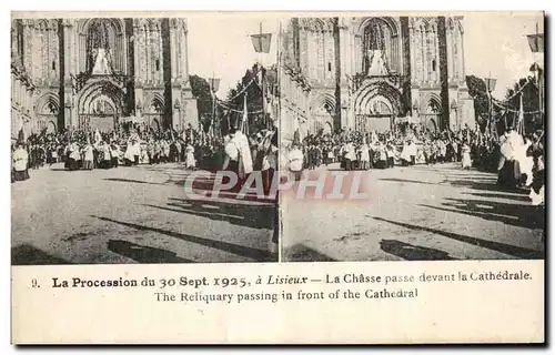 Ansichtskarte AK La Procession du Lisieux Les Cardinaux Suivant la Chasse 30 septembre 1925