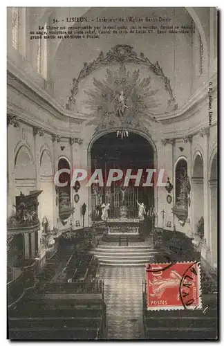 Ansichtskarte AK Lisieux Interieur de l&#39Eglise Saint desir