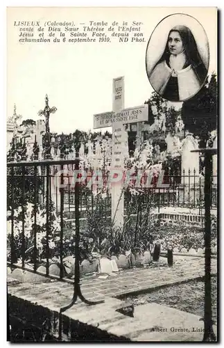 Cartes postales Lisieux Tombe de la Servante de Dieu Soeur Therese de L&#39Enfant Jesus et de la Sainte Face