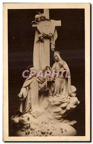 Cartes postales Groupe sculpte dominant le Maitre Autel dans la Chapelle des Carmelites de Lisieux