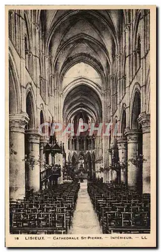 Ansichtskarte AK Lisieux Cathedrale St Pierre Interieur