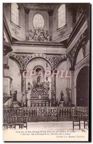 Cartes postales Interieur de la Chapelle du Carme de Lisieux