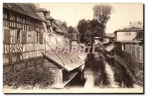 Ansichtskarte AK Lisieux Vue sur L&#39Orbiquet Lavoir