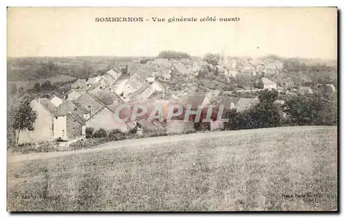 Cartes postales Sombernon Vue genevale cote ouest