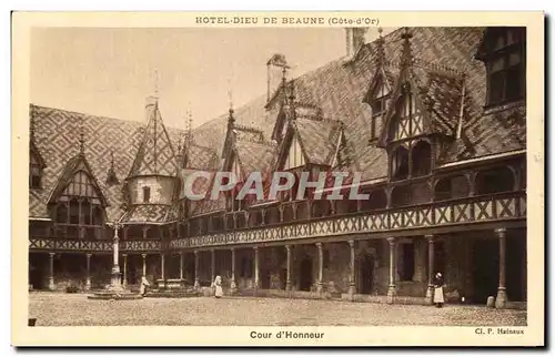 Cartes postales Hotel Dieu De Beaune cour d&#39Honneur