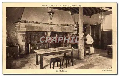 Cartes postales Hotel Dieu De Beaune la Cuisine