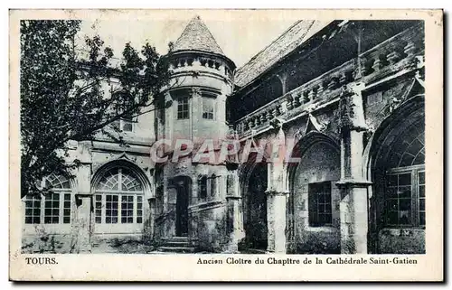 Ansichtskarte AK Tours Ancion Cloitre Du chapitre De La Cathedrale Saint Gatien