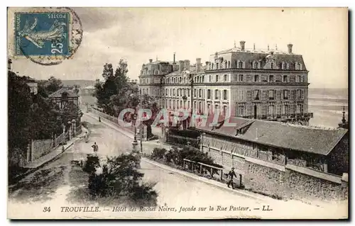 Cartes postales Trouville Hotel Des Roches Noires Facade Sur La Rue Pasteur