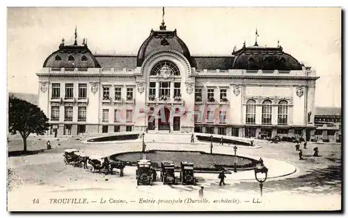 Ansichtskarte AK Trouville Le Casino Entree Principale