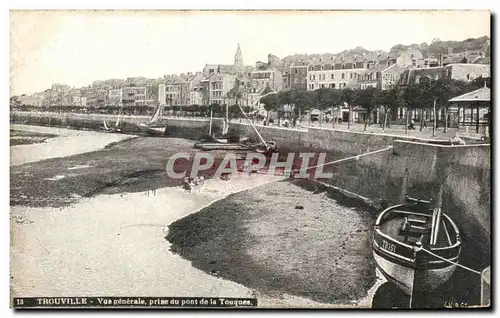 Ansichtskarte AK Trouville Vue Generale Prise Du Pont De La Touques