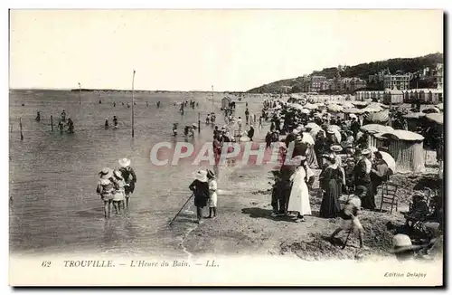 Ansichtskarte AK Trouville L&#39Heure Du Bain