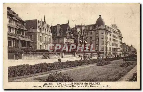 Cartes postales Troucolle Reine Des Plages Jardins Promenade