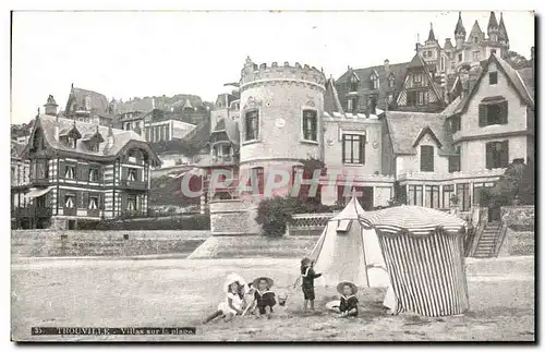 Cartes postales Troucolle Villas Sur la plage Enfants