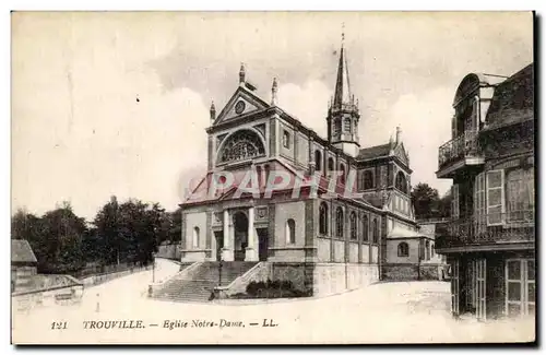 Cartes postales Trouville Eglise Notre Dame