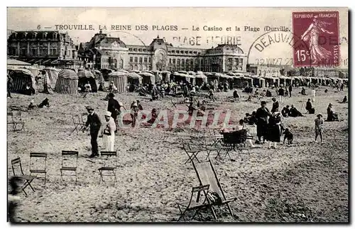 Cartes postales Trouville La Reine Des Plages Le casino et la plage