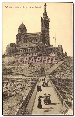 Cartes postales Marseille Notre De La Garde