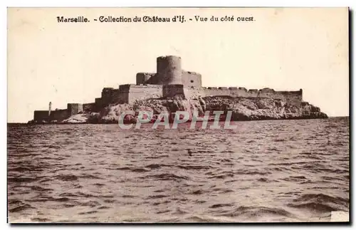 Cartes postales Marsellie Collection du Chateau d&#39If Vue du Cote Ouest