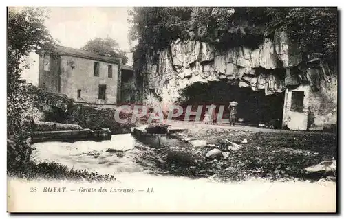 Ansichtskarte AK Royat Grotte des Laveuses Lavandieres