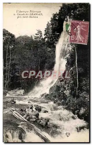 Cartes postales Cascade des Granges pres Saint Nectair