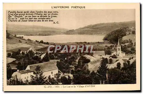 Cartes postales Le Lac et le Village d&#39Ayda