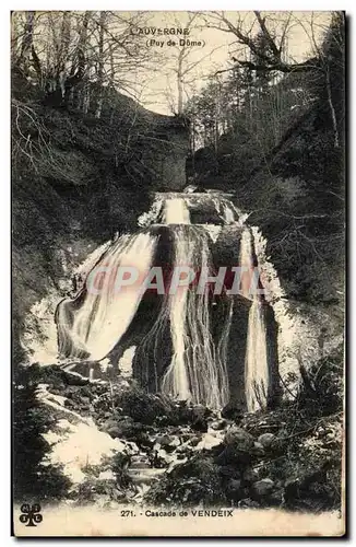 Cartes postales L&#39Auvergne Cascade de Vendeix