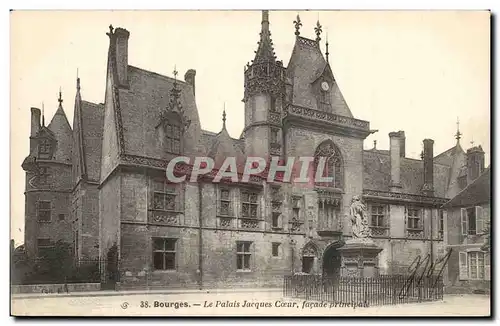 Ansichtskarte AK Bourges Le Palais Jacques Coeur facade principale