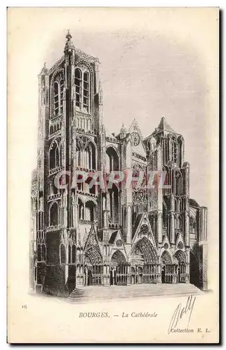 Cartes postales Bourges La Cathedrale