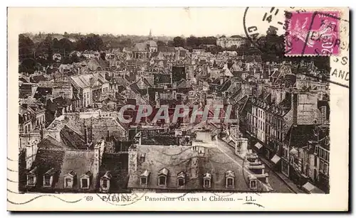 Cartes postales Falaise Panorama Vu Vers le Chateau