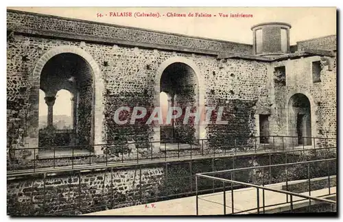 Cartes postales Falaise Chateau de Falaise Vue interieure