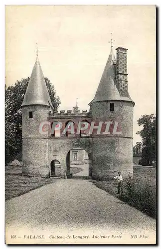 Cartes postales Falaise Chateau de Longpre Ancienne Porte