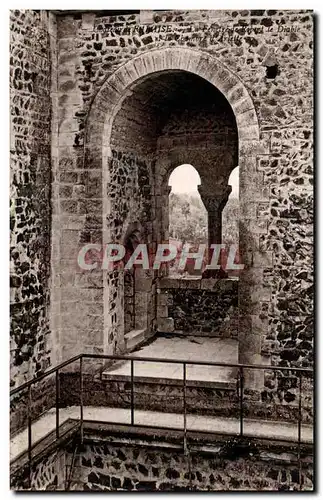 Cartes postales Chateau de Falaise La fenetre de Robert le diable et la chambre d&#39Arlette