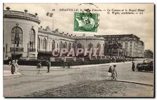 Ansichtskarte AK Deauville La Plage Fleurie Le Casino et le Royal Hotel Wybo architecte