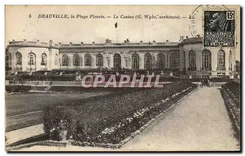 Cartes postales Deauville La Plage Fleurie Le Casino