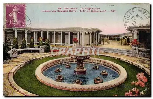 Ansichtskarte AK Deauville La Plage Fleurie Interieur des Nouveaux Bains L&#39Atrium