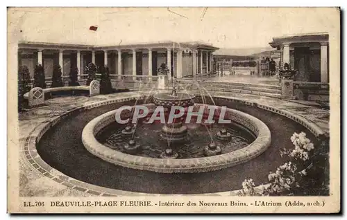 Ansichtskarte AK Deauville Plage Fleurie Interieur des Nouveaux bains L&#39Atrium