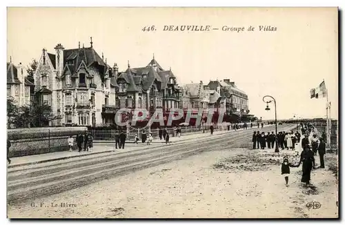 Cartes postales Deauville Groupe de Villas