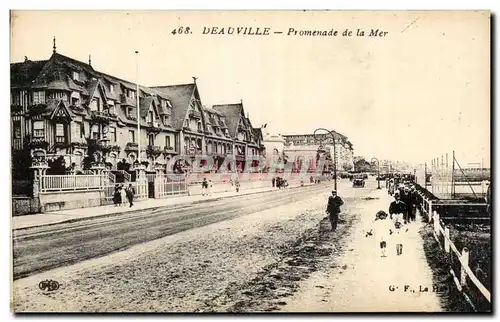 Cartes postales Deauville Promenade de la Mer Tennis